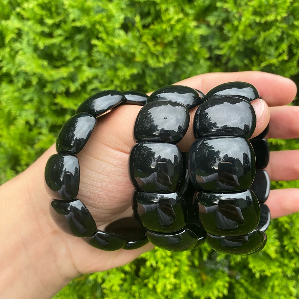 Stylish and Protective Black Obsidian Bracelet - Gift for men’s and women’s!